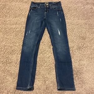 Justice mid rise skinny jeans 10